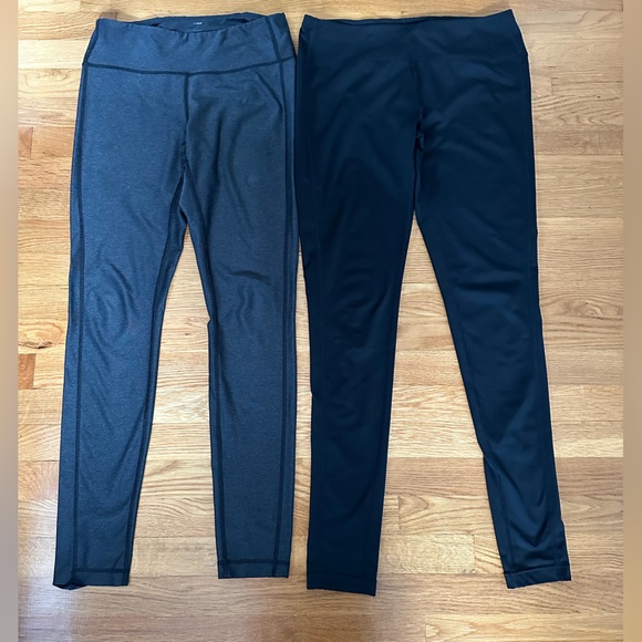 Two pairs of Z by Zella Leggings Black and Charcoal Grey Size M - Picture 2 of 11